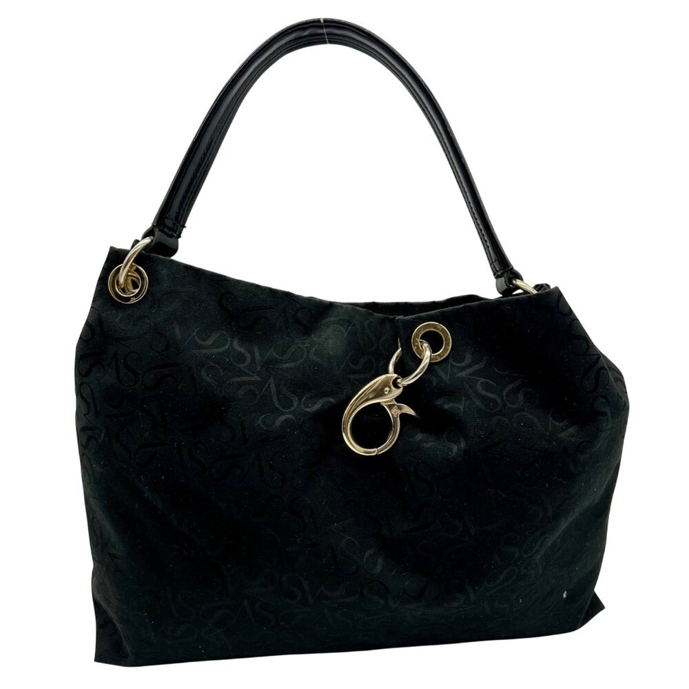 Simply Vera Black Fabric Hobo-Style Bag